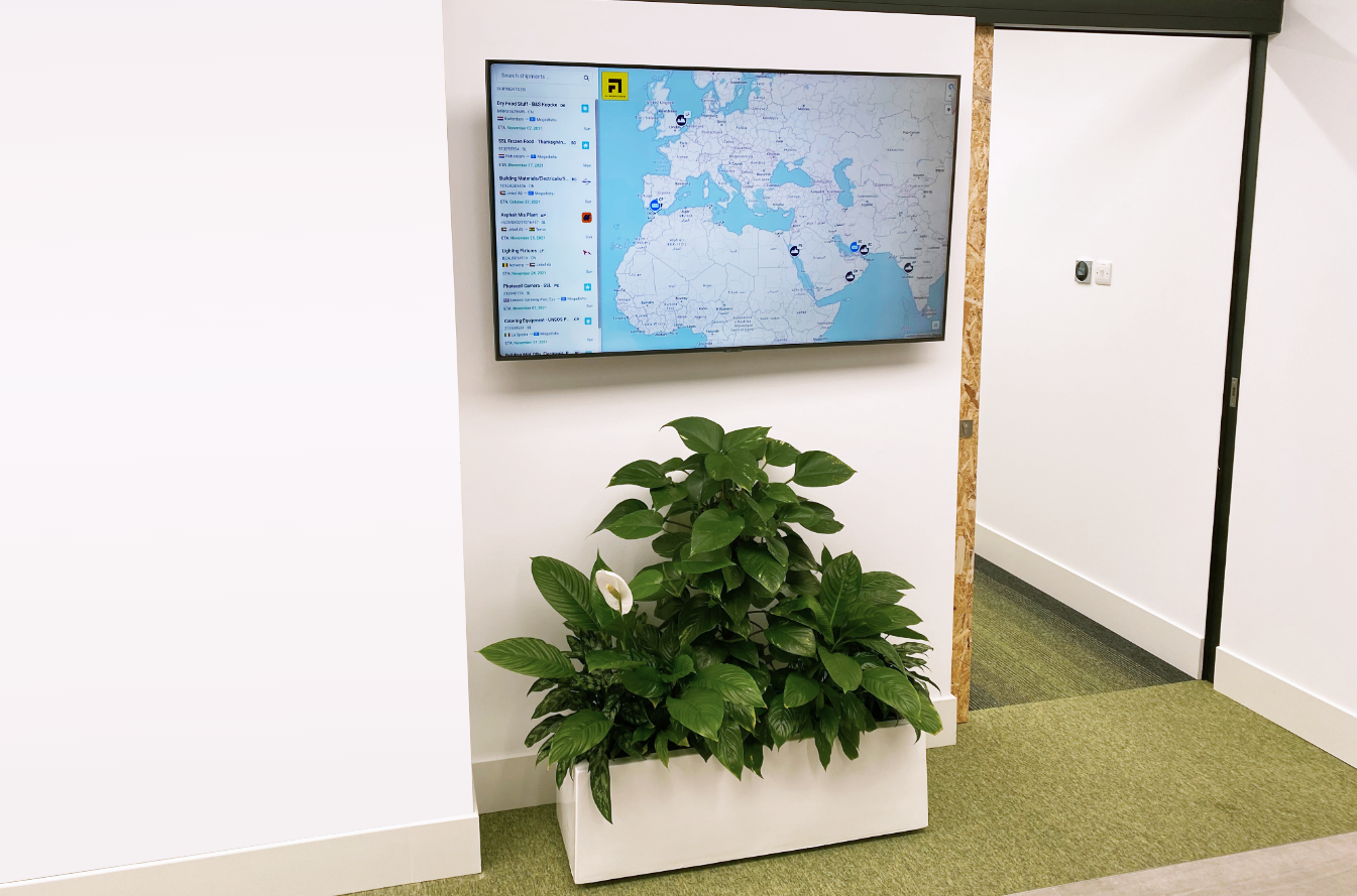 Visiwise Map View in RA International Office TV