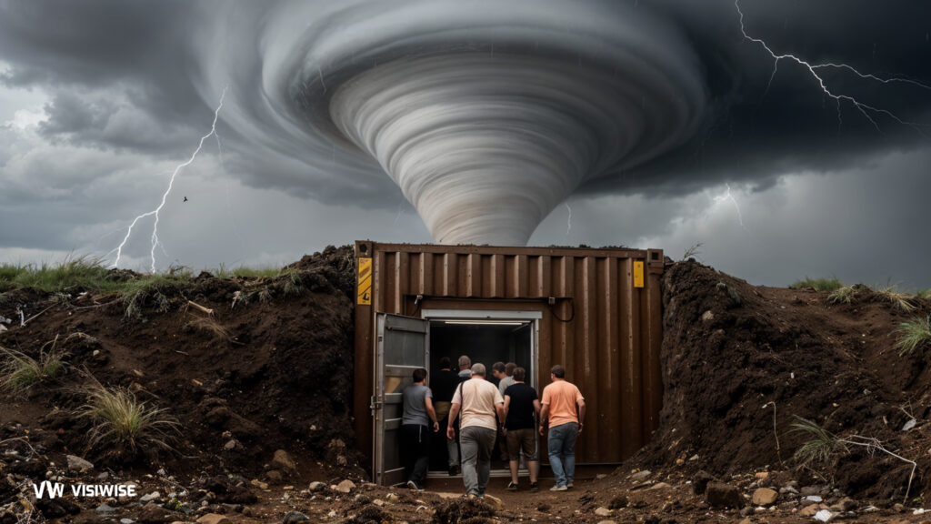 shipping container tornado shelter