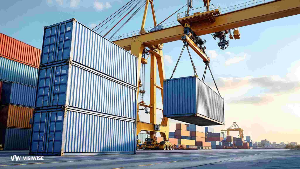 stacking shipping containers