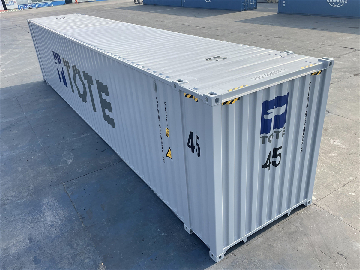TOTE Maritime 45ft container used on Jones Act Alaska and Puerto Rico routes